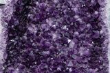 Deep-Purple Thumbs Up Amethyst Geode Pair on Metal Stands #214800-4